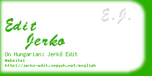 edit jerko business card